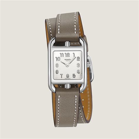 hermes leather watch strap rose gold|Cape Cod watch, Small model, 31 mm .